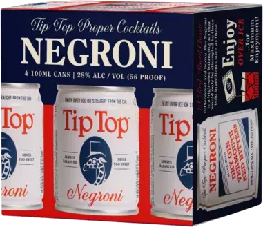 TIP TOP COCKTAILS NEGRONI 4PK