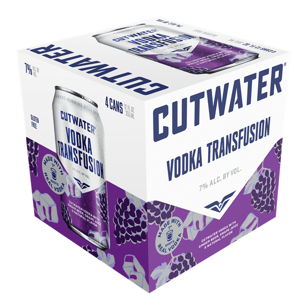 CUTWATER VODKA TRANSFUSION 4PK