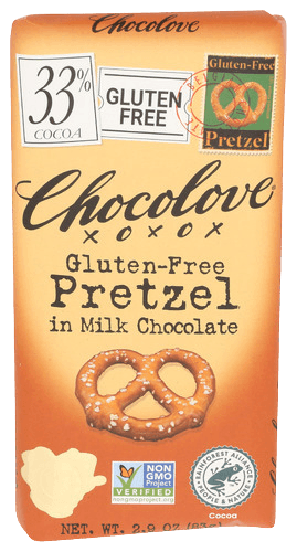 CHOCOLOVE BAR PRETZEL & MILK CHOC 2.9OZ