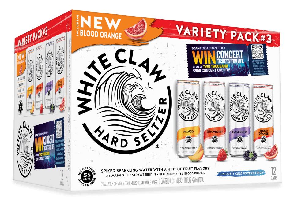 WHITE CLAW SAMPLER NO. 3 SELTZER 12PK