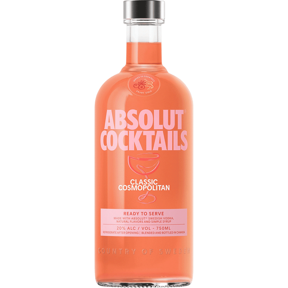 ABSOLUT COCKTAILS RTS COSMOPOLITAN 750ML