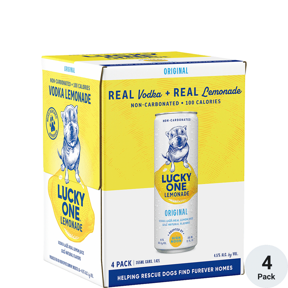 LUCKY ONE BY HIGH NOON VODKA LEMONADE 4PK