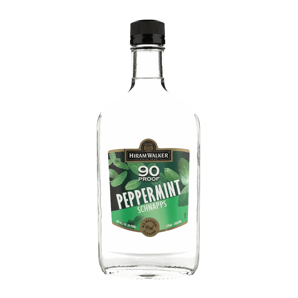 HIRAM WALKER PEPPERMINT 90 SCHNAPP 375ML