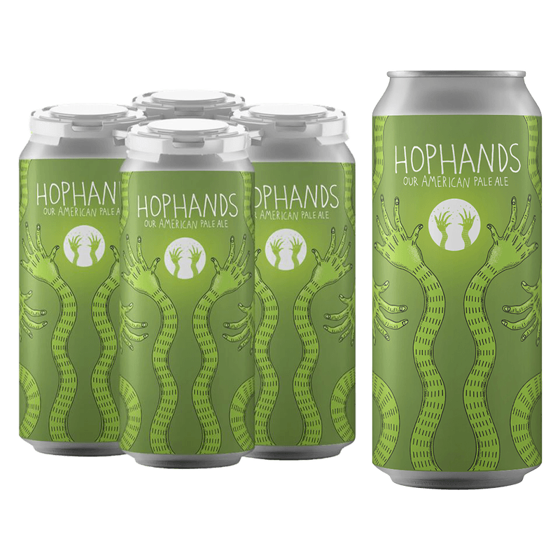 TIRED HANDS BREWING CO. HOP HANDS PALE ALE 16OZ CANS 4PK