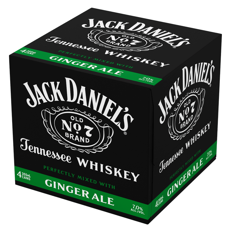 JACK DANIELS & GINGER RTD 4PK