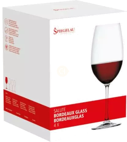 SPIEGELAU GLASS-SALUTE BORDEAUX 4PK