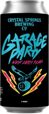 CRYSTAL SPRINGS GARAGE PARTY WC PILS 4PK