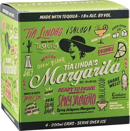 TIA LINDA'S SPICY JALAPENO MARG 4PK