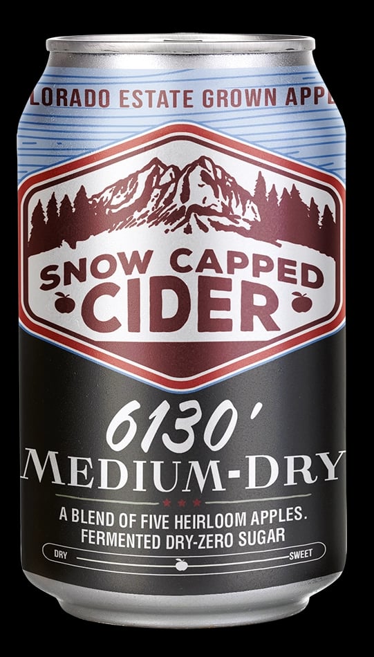 SNOW CAPPED CIDER 6130' DRY CIDER 12OZC 4PK