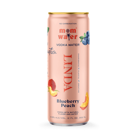 Q-MOM WATER- LINDA BLUEBERRY PEACH 355ML