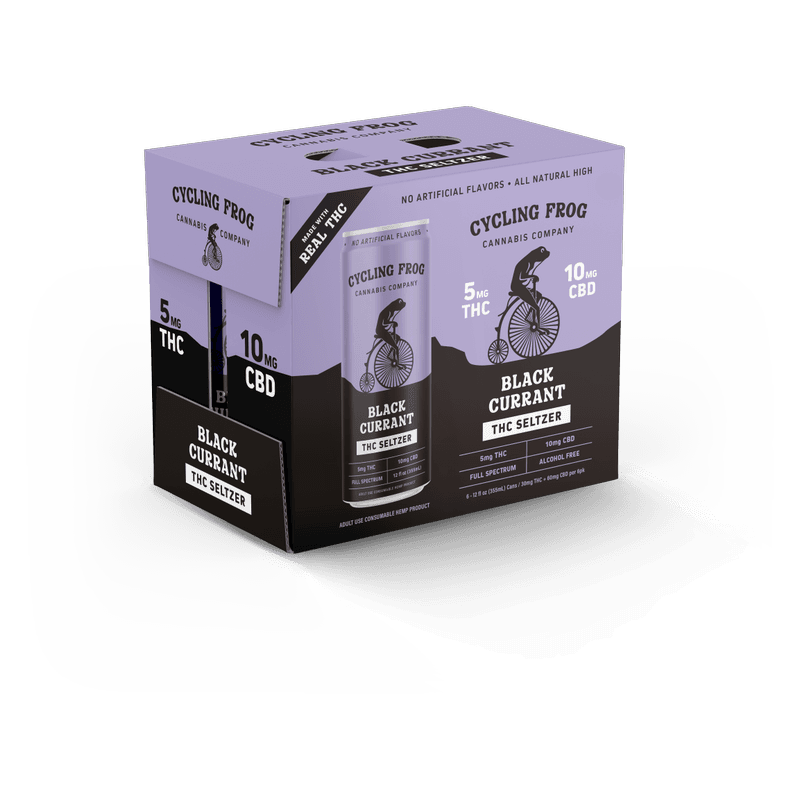 CYCLING FROG THC SELTZER LIGHT BLACK CURRANT 6PK