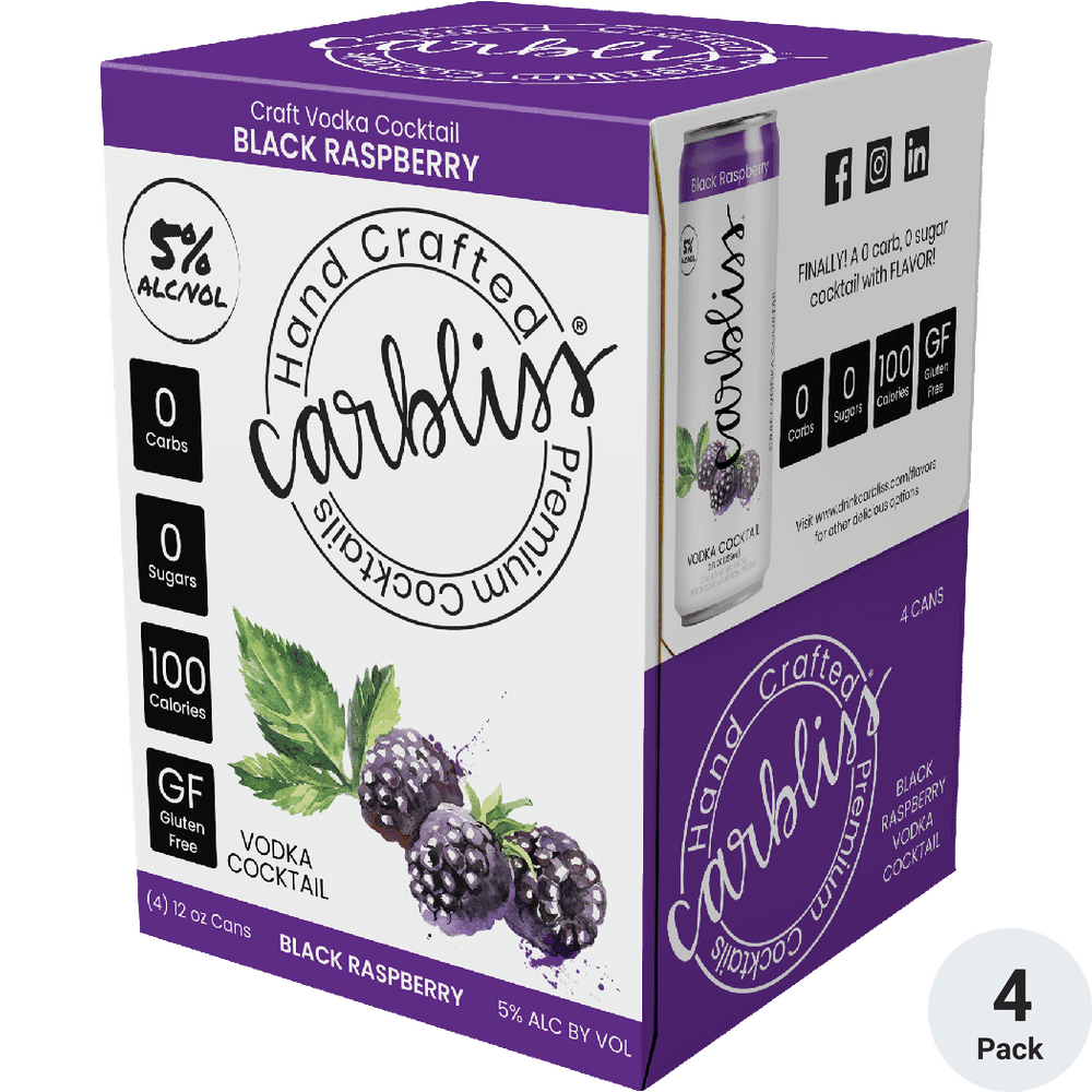 CARBLISS BLACK RASPBERRY 4PK