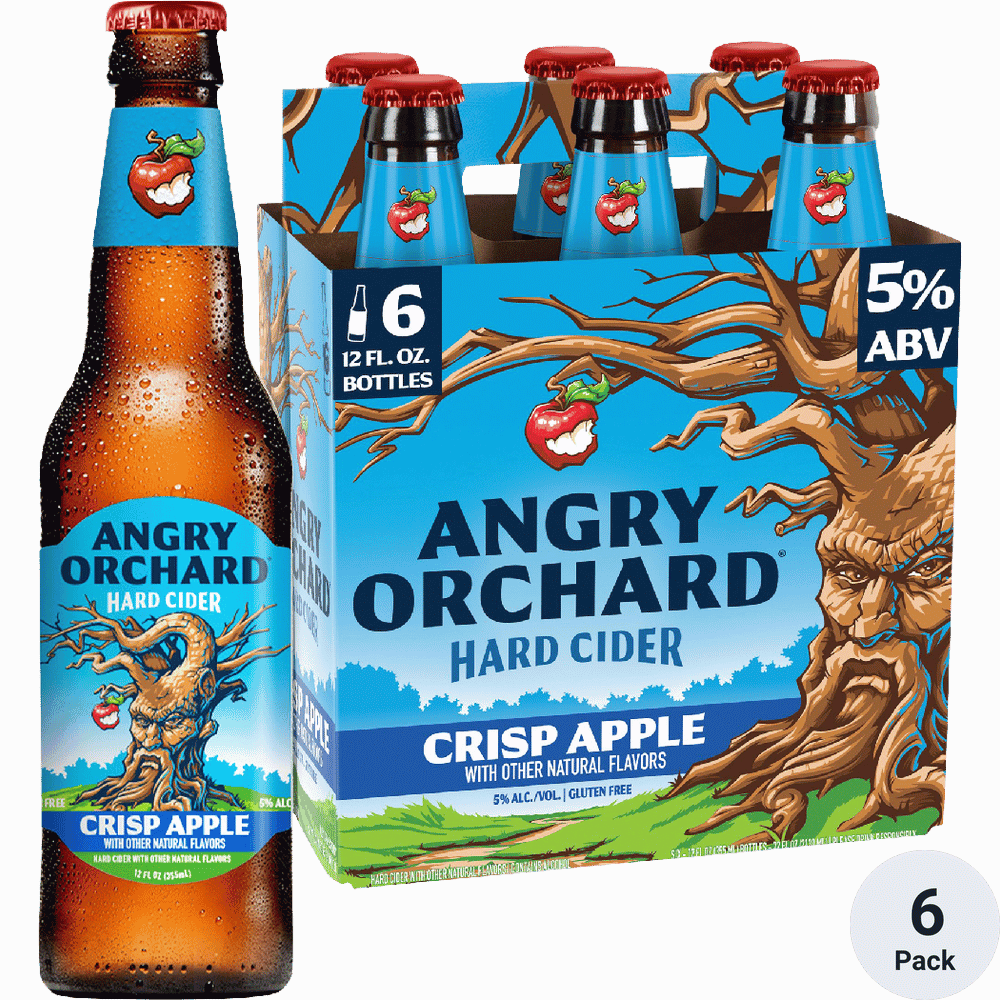 ANGRY ORCHARD CRISP APPLE 12OZ BTLS 6PK