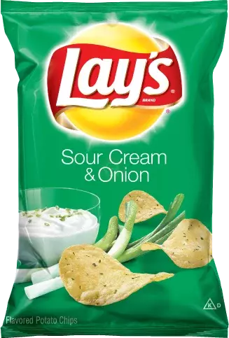 LAYS SOUR CREAM AND ONION 2.2OZ