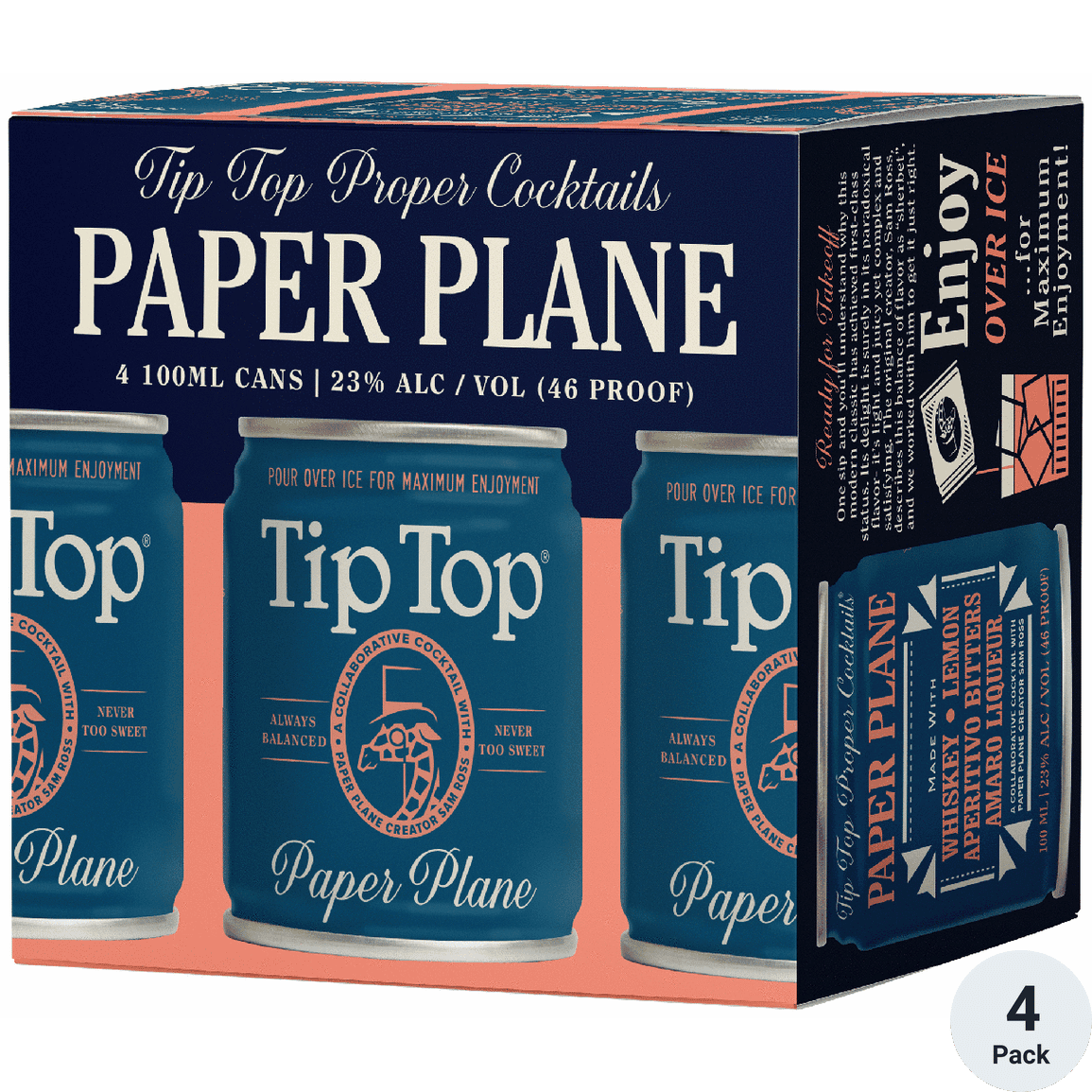 TIP TOP COCKTAILS PAPER PLANE 4PK