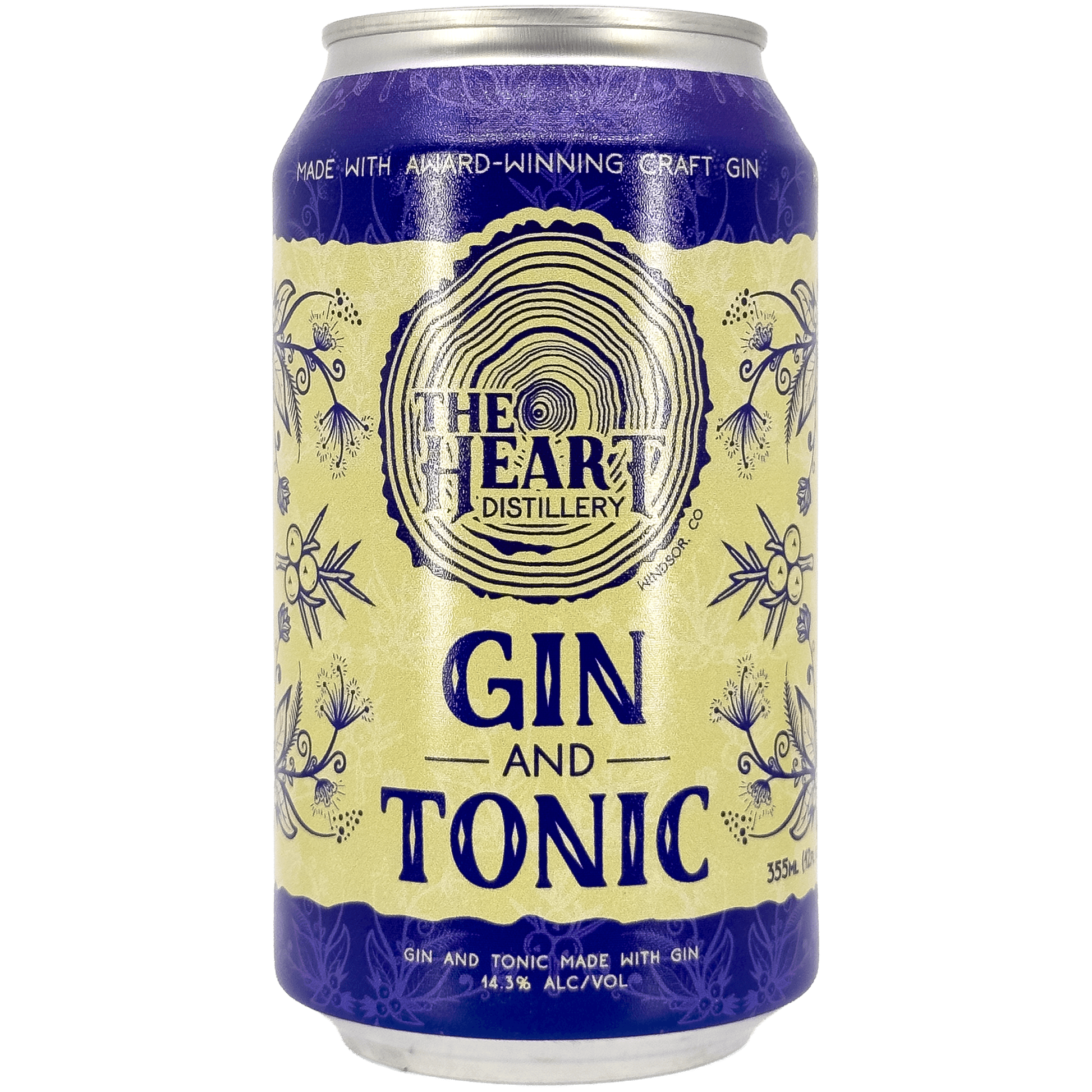 Q-THE HEART DISTILLERY GIN & TONIC 355ML