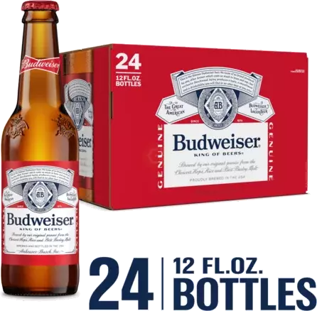 BUDWEISER REG 12OZ BTLS 24PK