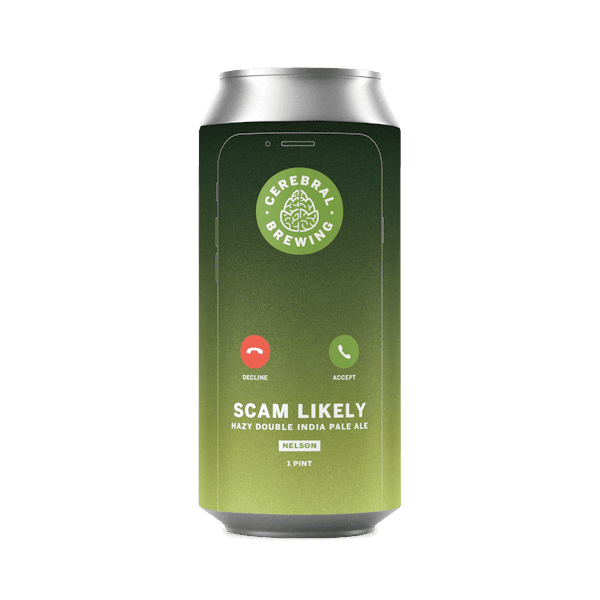 CEREBRAL BREWING SCAM LIKELY HAZY DBL IPA 16OZ CANS 4PK