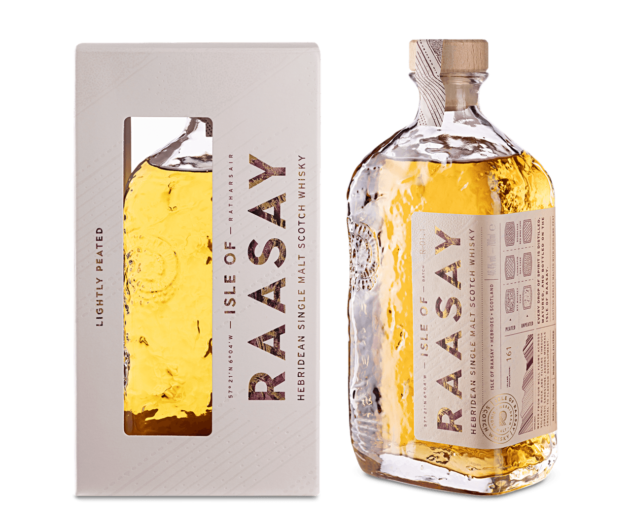 ISLE OF RAASAY Hebridean LIGHTLY PEATED single Malt Scotch 700ML