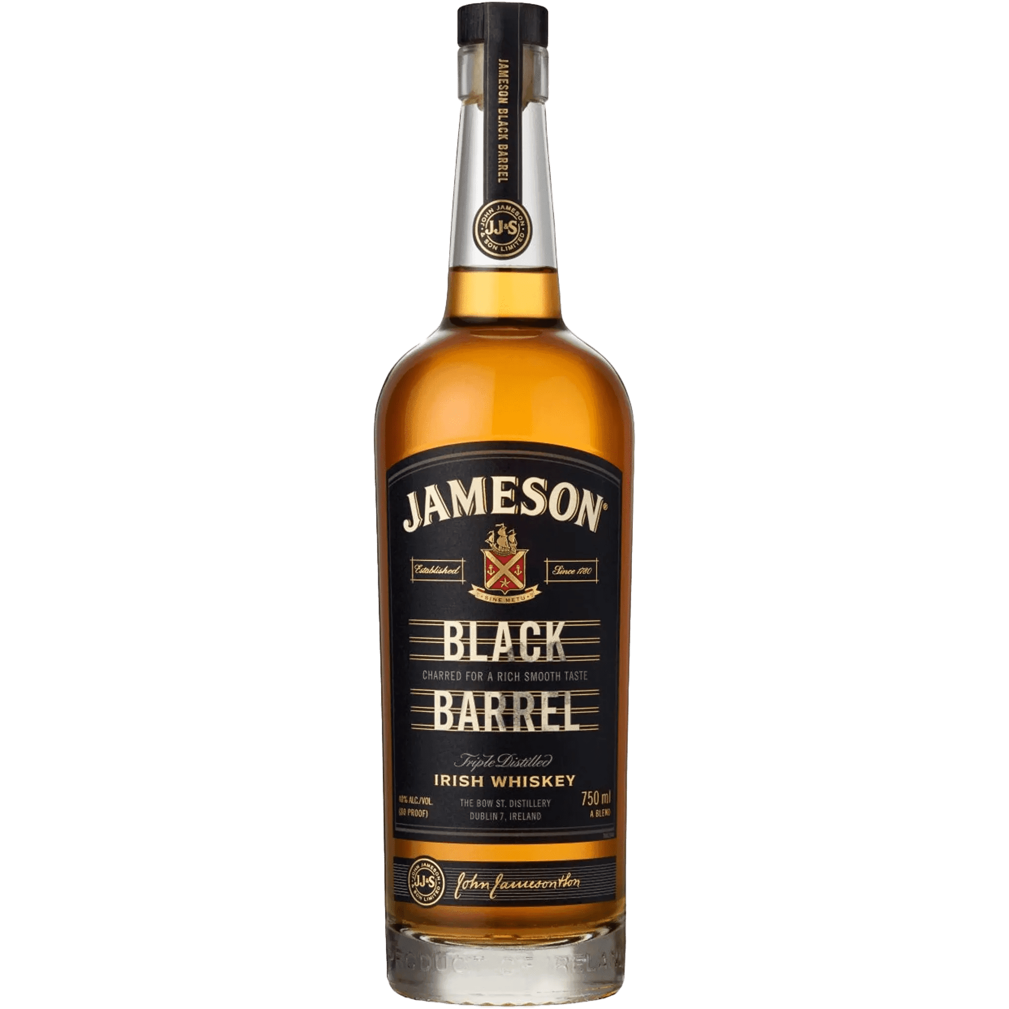 JAMESON BLACK IRISH WHISKEY 750ML