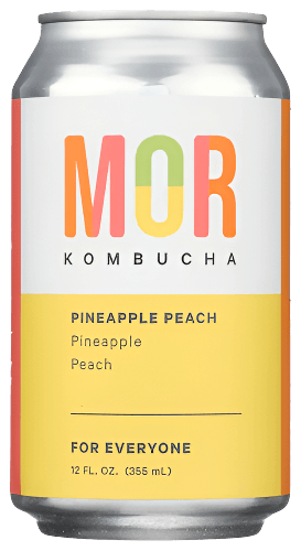 NA-MOR KOMBUCHA PINEAPPLE PEACH 12OZ