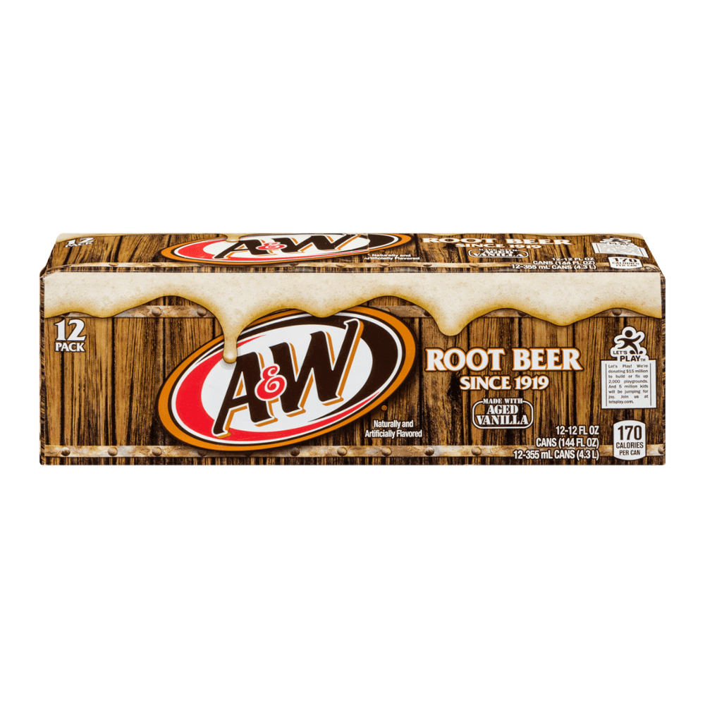NA-A&W ROOTBEER 12OZ CANS 12PK
