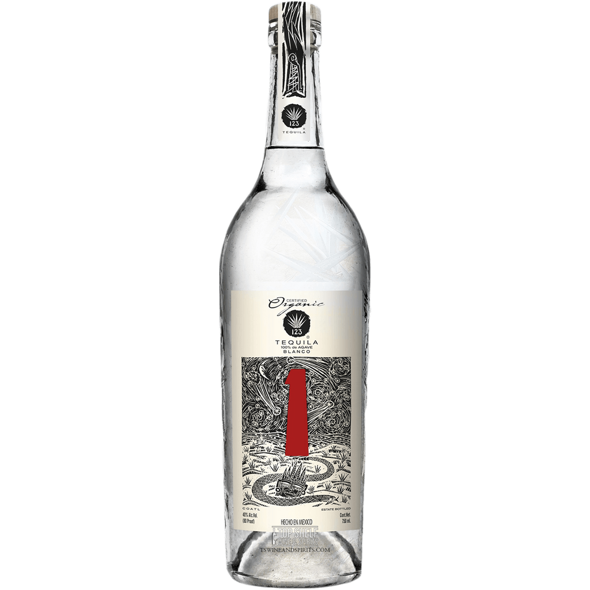 123 ORGANIC TEQUILA TEQUILA BLANCO UNO 750ML