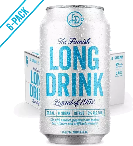 LONG DRINK PREMIX GIN & SODA LT 6PK