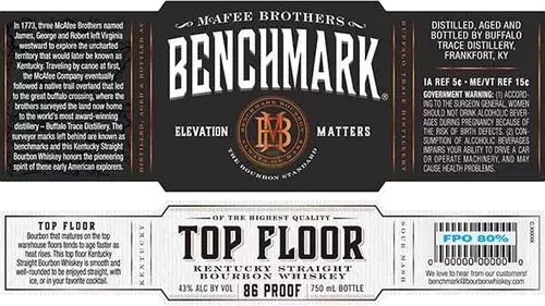 BENCHMARK BOURBON TOP FLOOR 750ML