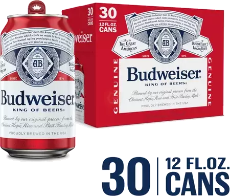 BUDWEISER REG 12OZ CANS 30PK