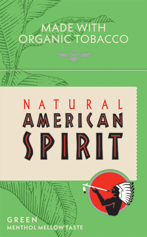 AMERICAN SPIRITS GREEN MENTHOL BOX