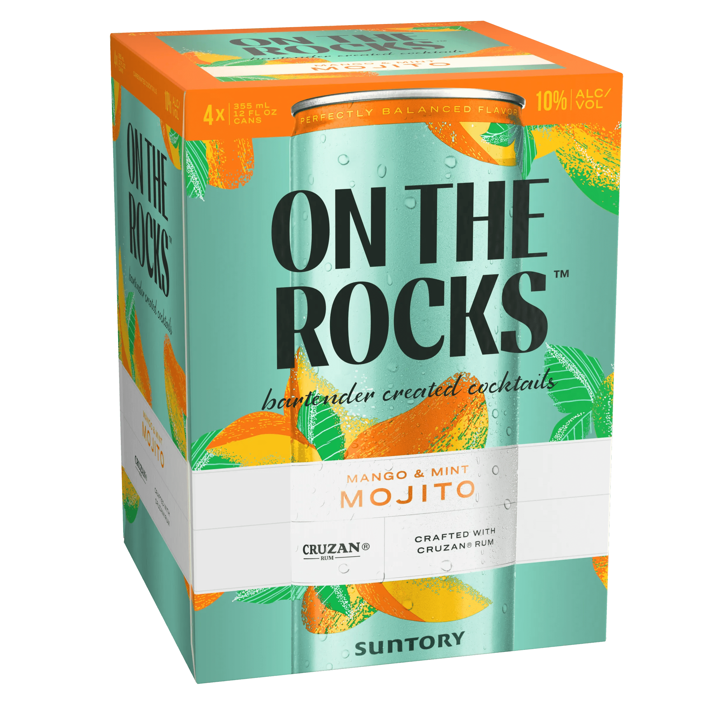 ON THE ROCKS MANGO & MINT MOJITO 4PK