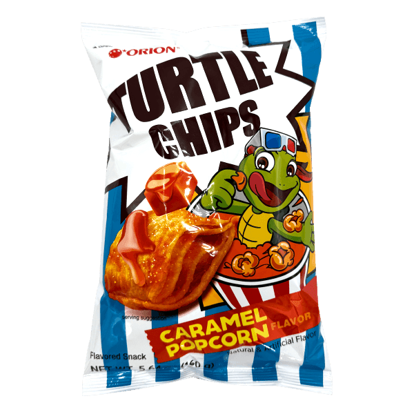 TURTLE CHIPS CARAMEL POPCORN 5.6OZ