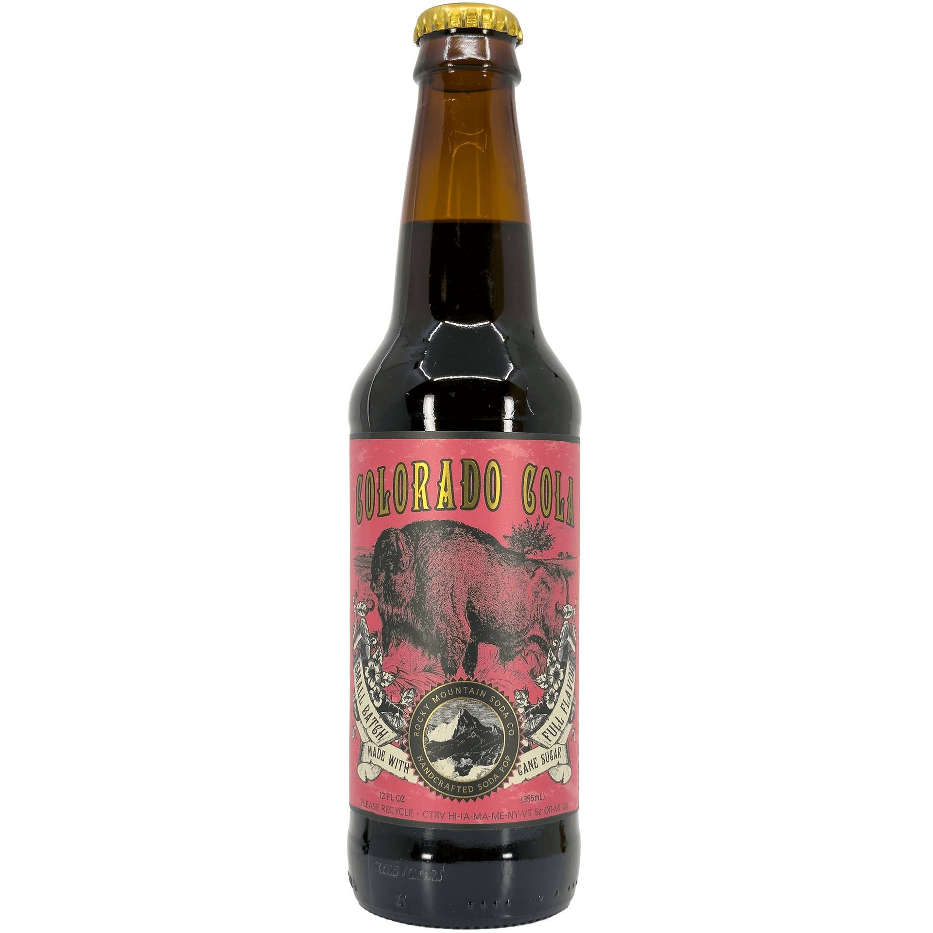 NA- Rocky Mountain Soda Cola SINGLE 12oz