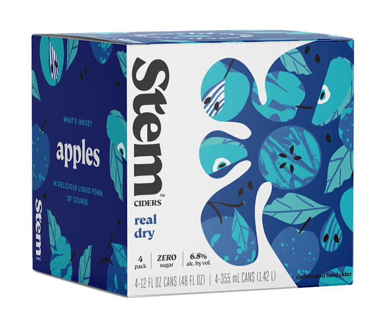 STEM CIDERS REAL DRY CIDER CN 4PK