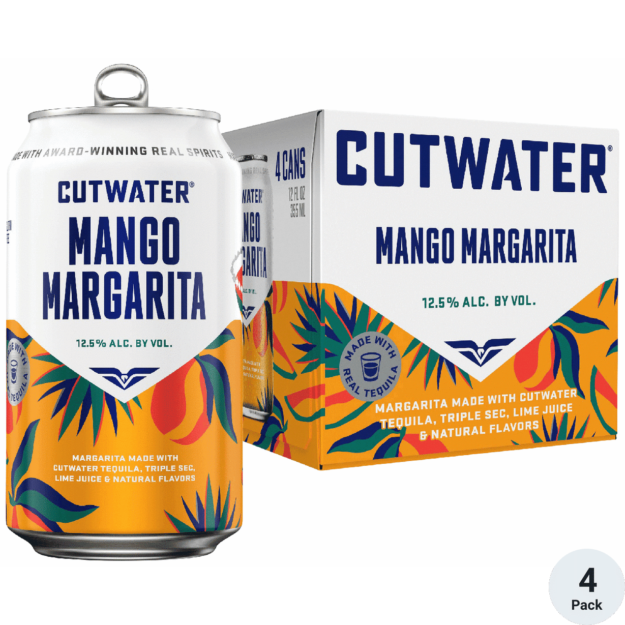 CUTWATER MARGARITAS MANGO 4PK