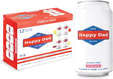 HAPPY DAD SELTZER VP 12PK