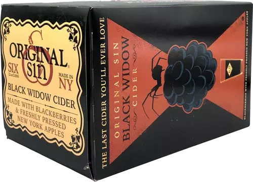 ORIGINAL SIN BLACK WIDOW CIDER 12OZ CANS 6PK