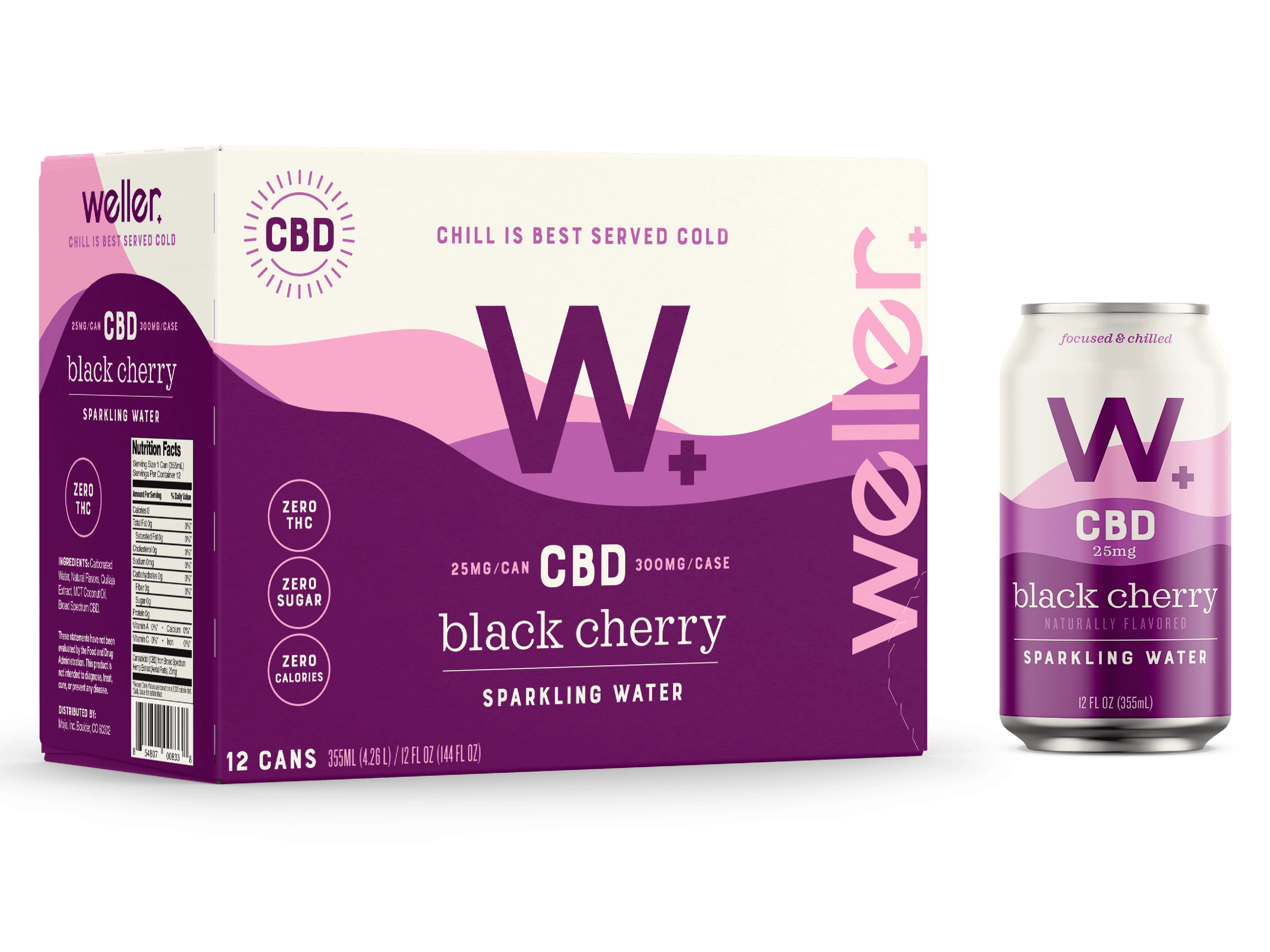 WELLER CBD BLACK CHERRY 12PK