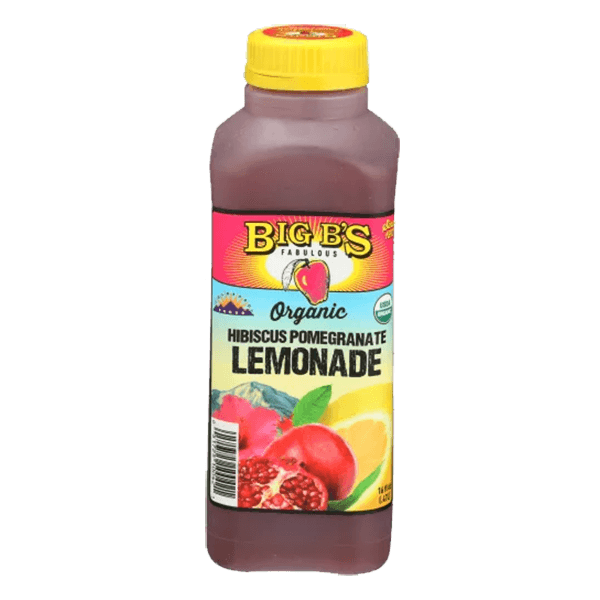 NA-Big B's Organic Lemonade Hibiscus Pomegranate 16oz