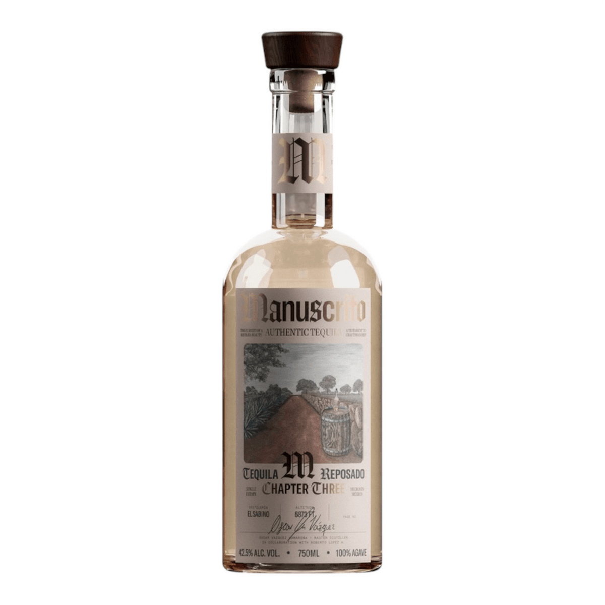 MANUSCRITO TEQUILA REPOSADO 750ML