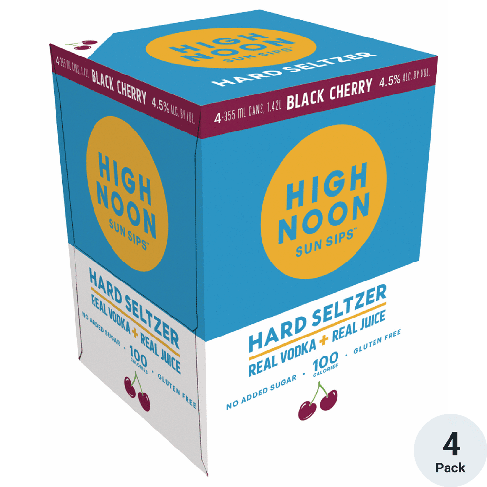HIGH NOON BK CHERRY VODKA SODA 4PK