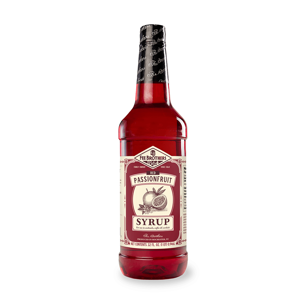 FEE BROTHERS PASSION FRUIT SYRUP 32OZ