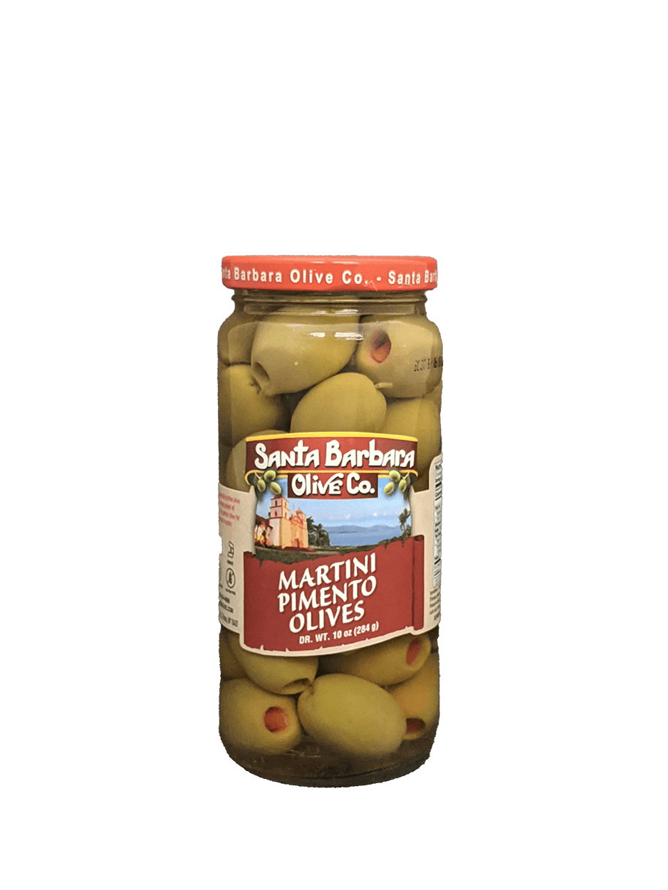 SANTA BARBARA MARTINI PIMENTO OLIVE 10OZ