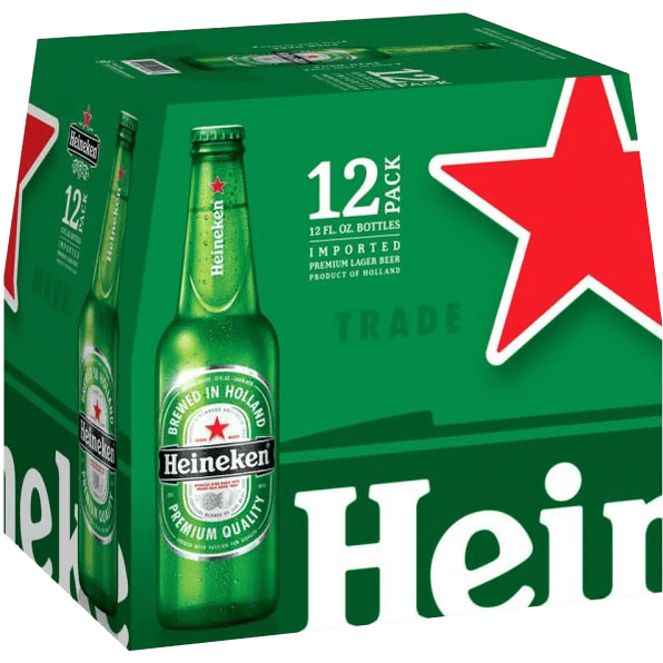 HEINEKEN LAGER 12OZ BTLS 12PK