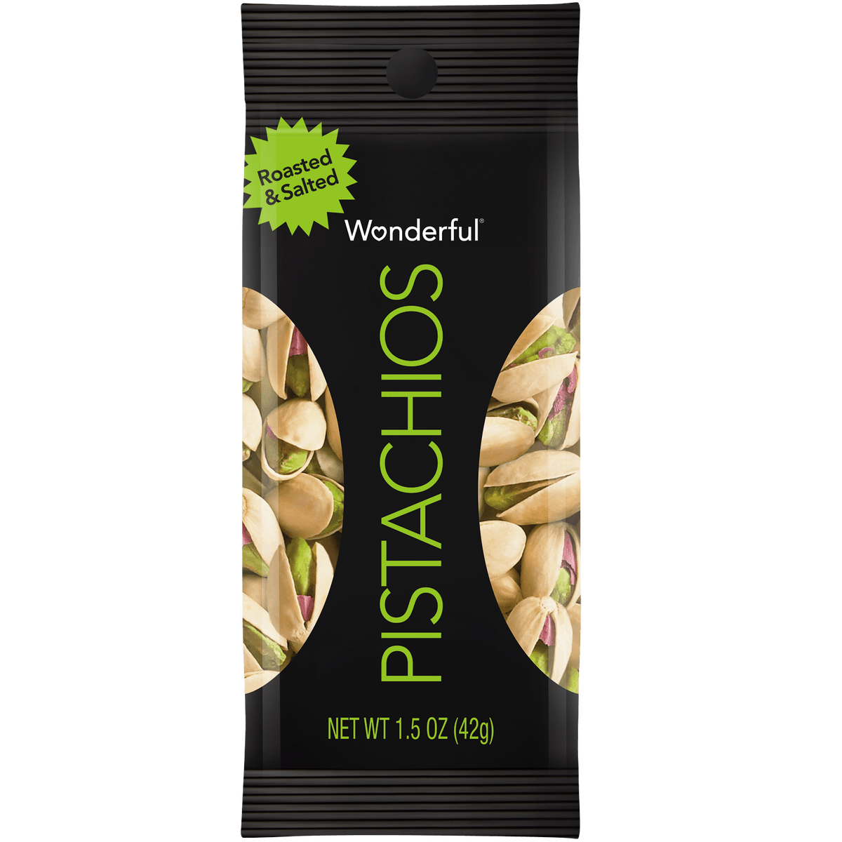 WONDERFUL PISTACHIOS IN A SHELL 1.5OZ
