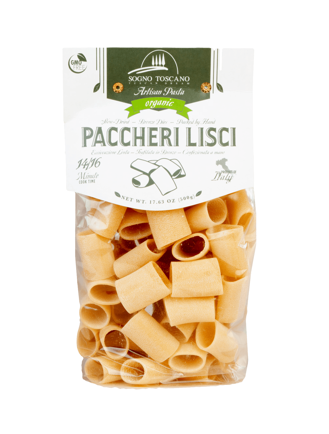 SOGNO TOSCANO PACCHERI LISCI PASTA 17.63OZ