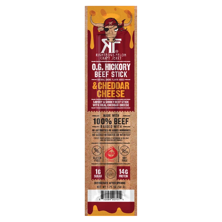 RIGHTEOUS FELON HICKORY CHEDDAR STICK 1.75OZ