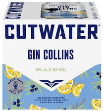 CUTWATER GIN COLLINS 4PK