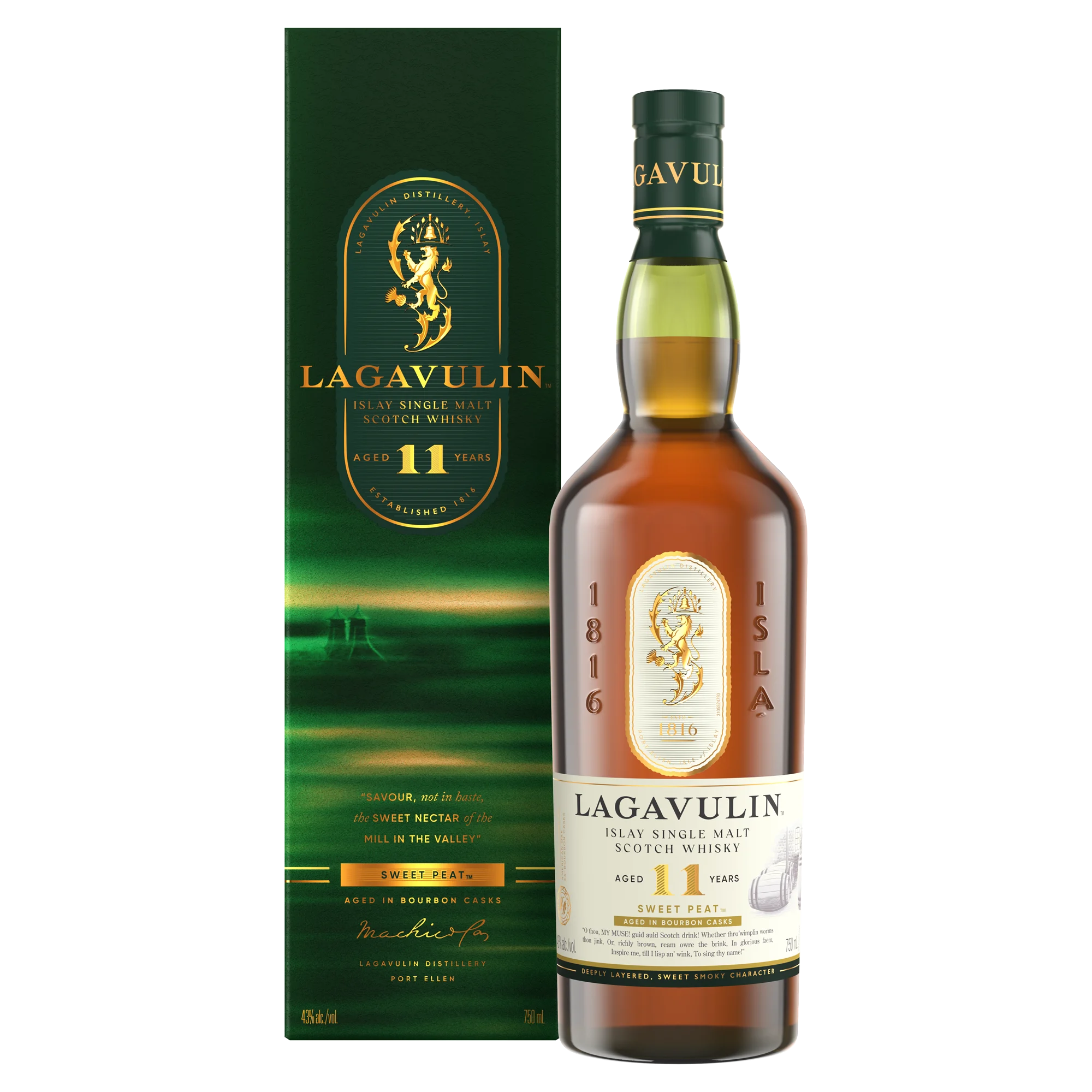 LAGAVULIN 11YR Sweet Peat 750ML